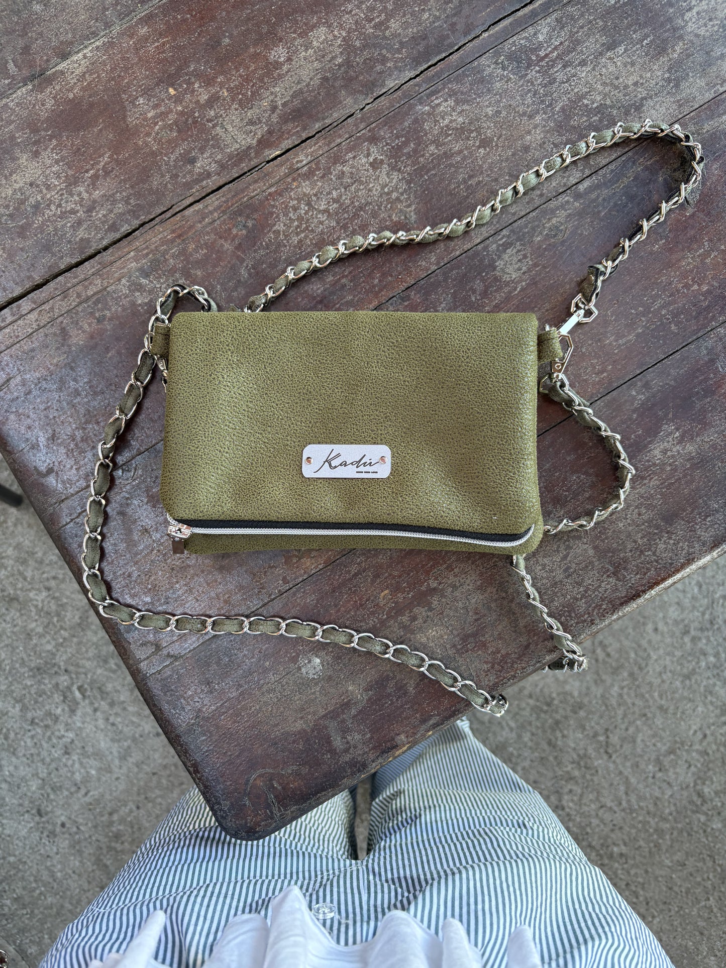 Mini Kadig Olive Eco Cuero