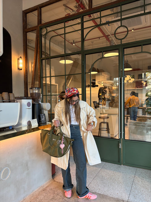 Mini Fortune Bag Olive Eco Cuero