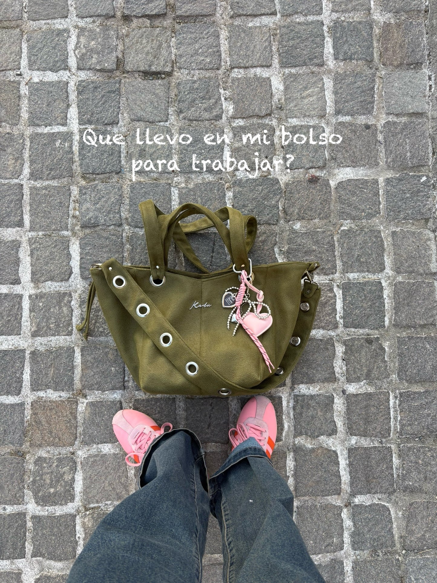 Mini Fortune Bag Olive Eco Cuero