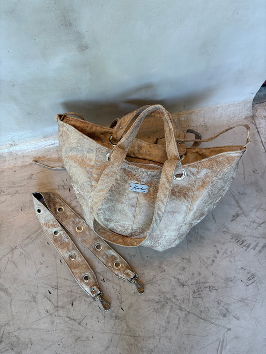Fortune Bag Beige Eco Cuero