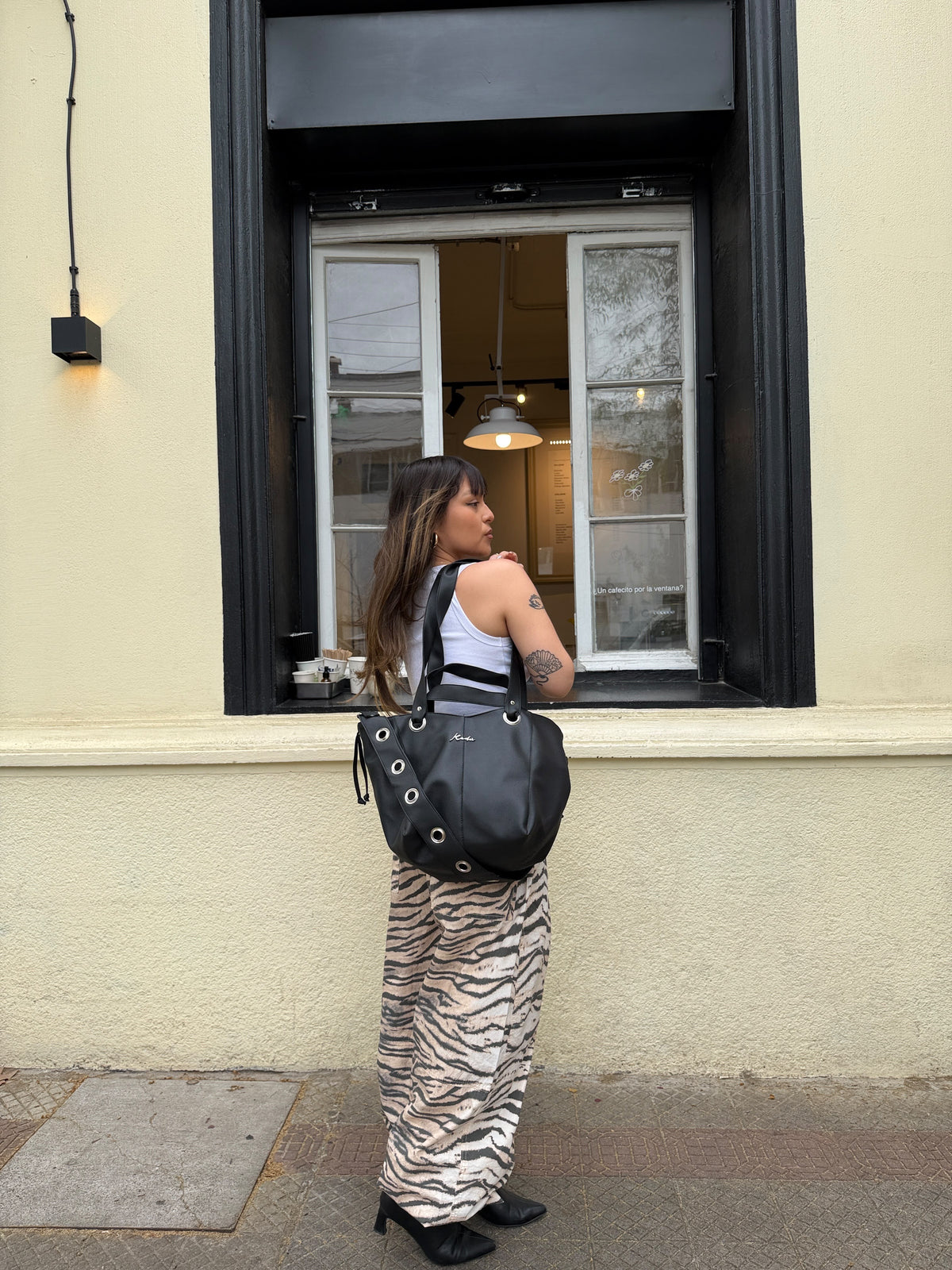 PRE ORDER - Mini Fortune Bag Black Eco Cuero