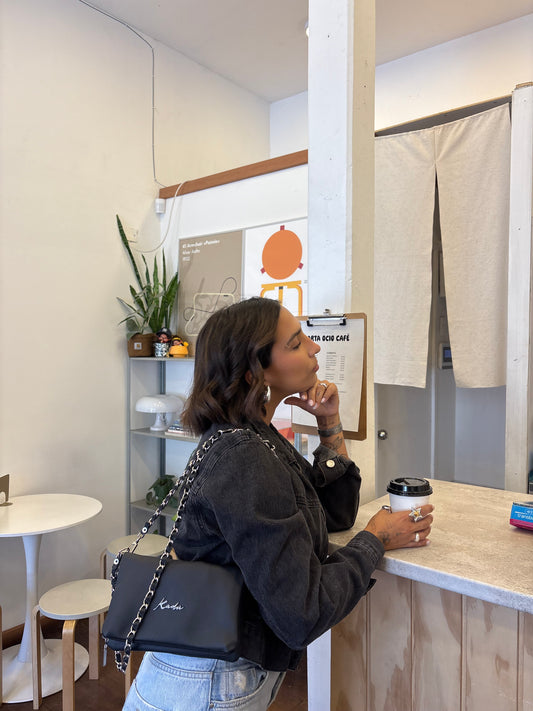 Mini Kadig Black Eco Cuero